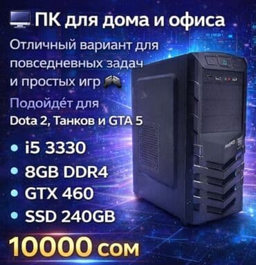 Компьютер, ядер - 4, ОЗУ 8 ГБ, Для работы, учебы, Б/у, Intel Core i5, SSD