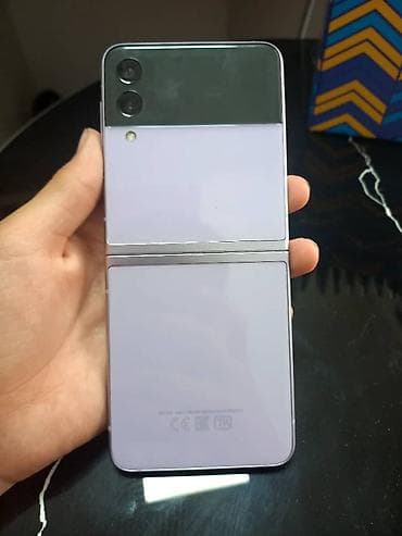 iphone 13mini: Samsung Galaxy Z Flip 3, Б/у, 128 ГБ, цвет - Фиолетовый, 2 SIM — 1