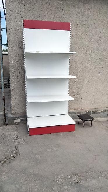 Торговый стеллаж пристенный - Материал: металл с полимерным