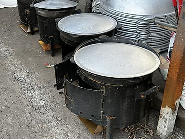 Казан чугунный с крышкой Davr Metall Объёмы: 4.5 л, 6 л, 8 л, 10 л