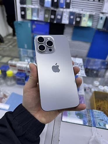 IPhone 15 Pro Max, Б/у, 256 ГБ, Natural Titanium, 85 % — 2