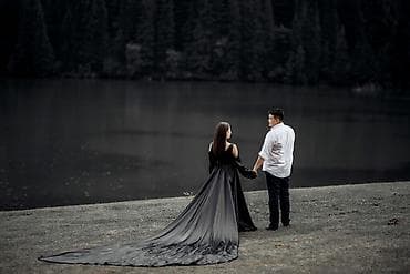 золотой ворон: Вечернее платье, А-силуэт, Длинная модель, С рукавами, Шлейф, Все размеры — 4