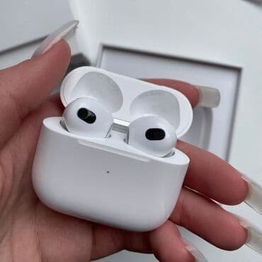 айрподс 3 оригинал: Вкладыши, Apple, Новый, Беспроводные (Bluetooth), Классические — 1