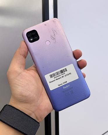 мобильные телефоны редми: Redmi, Redmi 9C, Б/у, 32 ГБ, цвет - Фиолетовый, 2 SIM — 2