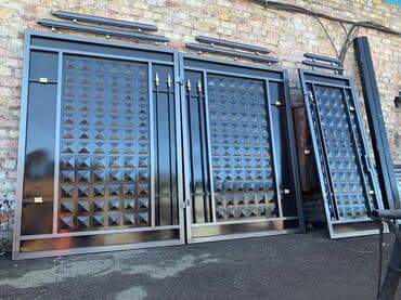 купить ворота с калиткой бу бишкек: Откатные ворота Металлические — 15