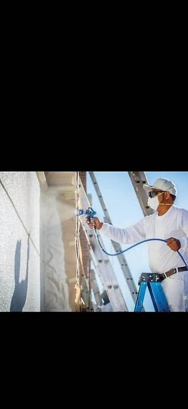 штукатурка стен: Безвоздушная покраска стен, потолков и фасадов. Профессиональное — 1