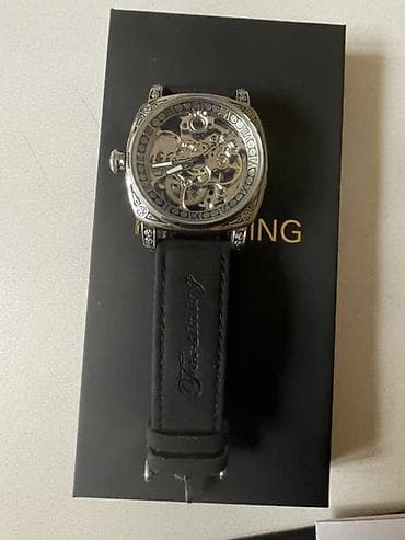 обручальные кольцо: Механические наручные часы Forsining (скелетон) - Автоматический — 4