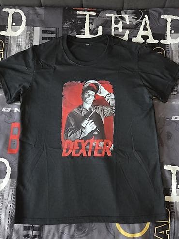 Футболка черная с принтом “Dexter”. Туфф для фанов декстара -