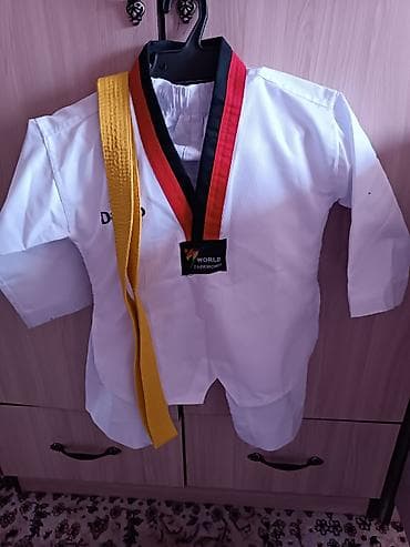 форма теквандо: Комплект, цвет - Белый — 4