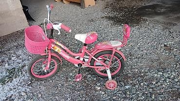 Детские велосипеды с боковыми колесами 1) Розовый детский велосипед