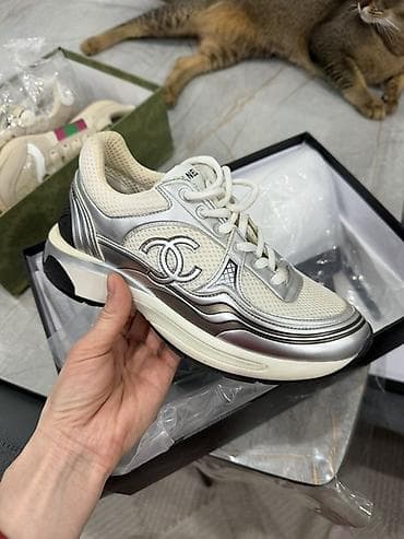 эспадрильи chanel: Кроссовки, 36, Chanel, Новый, цвет - Белый, Самовывоз — 1