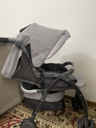 прогулочная коляска peg perego: Балдар арабасы, түсү - Күмүш, Колдонулган — 5