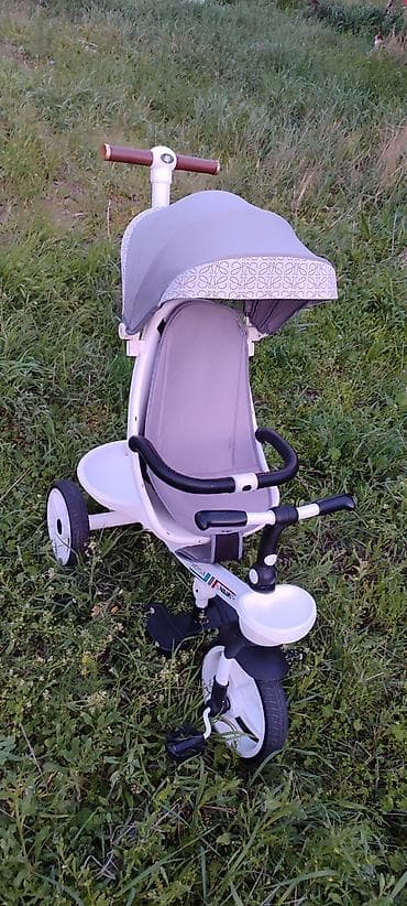 трицикил: Детский трехколесный велосипед-коляска HAOLAFU - Формат 2‑в‑1 — 4