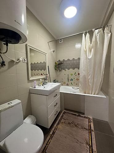 69: 2 комнаты, 66 м², Асанбай мкр Элитка, 6 этаж, Косметический ремонт — 6