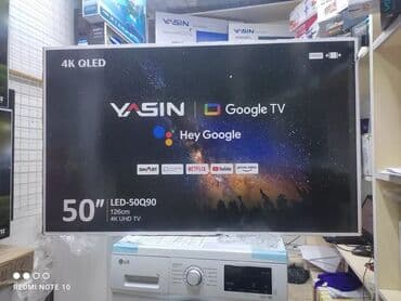 антены: Телик Телевизор yasin qled 50q90 130 см 50" 4k hd (смарт тв) гарантия — 1
