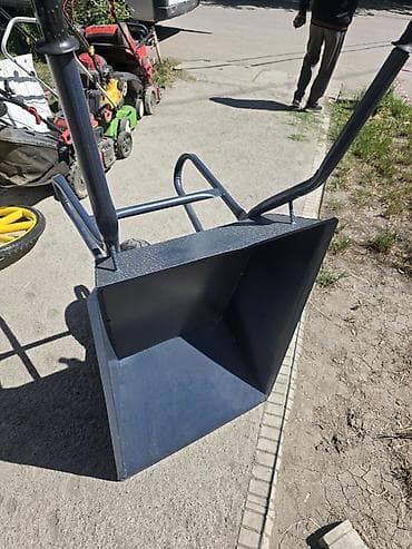 строительные тачка: Садово-строительная тачка и тележка, Стальная, Одноколесная — 5