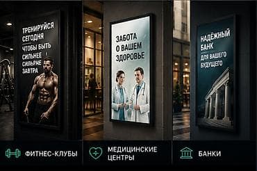 led экран для рекламы: Рекламный лайтбокс LB-60120, 60×120 см Световой короб LB-60120 — — 3