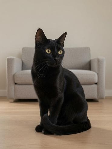 котика: Кошка даром: Скотиш Страйт (Шотландская прямоухая), 1 год, Мальчик — 1