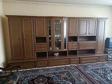 Стенка-шкаф, Тип стенки-шкафа: Модульная, Для зала, Особенности: Для хранения посуды