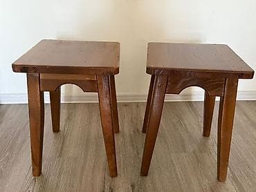 table study: Деревянные табуреты, комплект из 2 шт. - Материал: массив дерева — 1