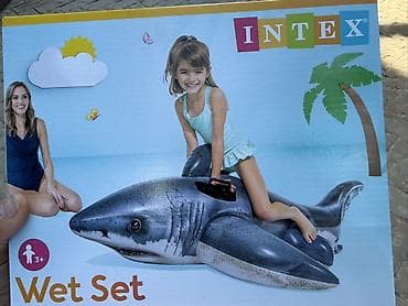 Надувная игрушка для воды Intex Wet Set — акулья фигура-райд наездник