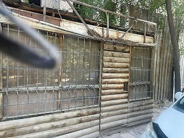 деревянный коттедж: Деревянный киоск/павильон из оцилиндрованного бруса с решётчатыми — 1