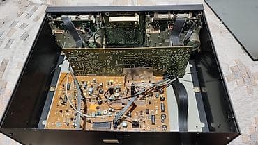 Аудиотехника: PHILIPS made in Portugal, Belgian, 2х кассетная дека реверсная, левый — 10