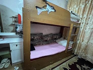 набор бокс: Детская гарнитура, Для девочки, Для мальчика, ДСП, цвет - Красный — 4