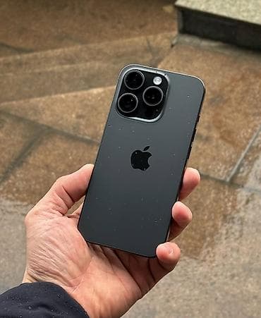 афон 5: IPhone 15 Pro, 256 ГБ, Black Titanium, Коробка, 91 % — 1