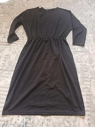 Блузки: Набор женской одежды б/у 1) Вязаное платье-джемпер, бежевое - Длина — 2