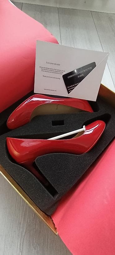 туфли лабутены мужские: Туфли, 36, Christian Louboutin, Новый, цвет - Красный, Самовывоз — 1