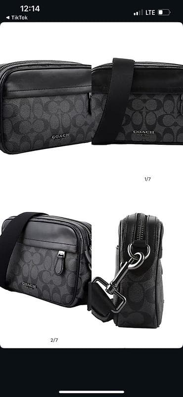 backpack: COACH Graham 24 — мужская сумка через плечо (camera bag), цвет — 1