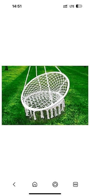 качели круглые: Качеля Подвесное кресло-гамак макраме (кокон) новая распродажа — 2