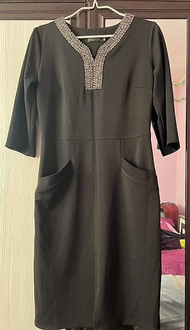 Повседневное платье, Прямое, M