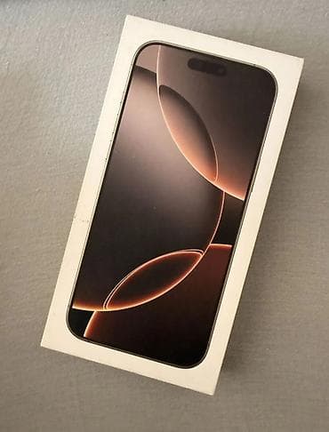 IPhone 16 Pro Max, Б/у, 256 ГБ, Desert Titanium, Зарядное устройство, Защитное стекло, Чехол, 91 %