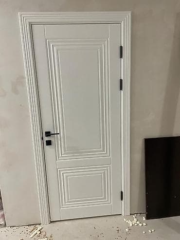 двери скрытого монтажа: Межкомнатная дверь, Новый, Глухие, Двухстворчатая, Деревянная, Распашная, Скрытого монтажа, цвет - Белый — 7