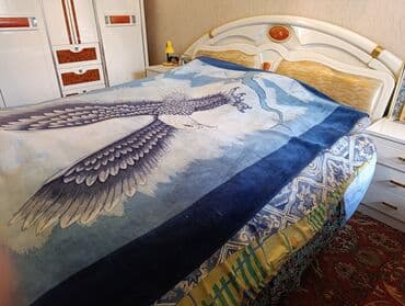 ориент часы: Спальный гарнитур, Б/у, Двуспальная кровать, Другая страна производитель, Самовывоз, цвет - Белый — 3