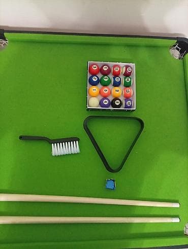 детский бильярд: Домашний мини-бильярдный стол (пул) Комплектация: - стол с зелёным — 2