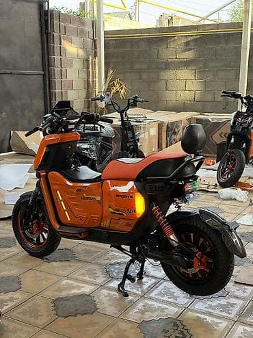 led свет: Электрический скутер (городской e-moped)🔋 Мотор: 3000W ⚡ Чыңалуу: 72V — 1
