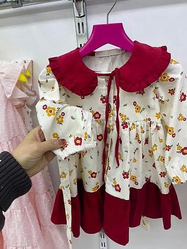 детские платья белый: Детское платье, цвет - Бежевый — 4