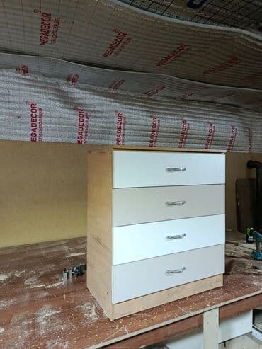 комод с пеленальным столом: Комод для одежды, Новый, Без зеркала, ЛДСП, цвет - Белый, Платная доставка — 4