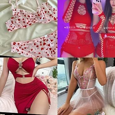 Комплект, Эластан, Прозрачная модель