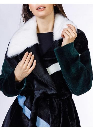 черная удлиненная куртка: Длинное женское пальто с авторским дизайном. - Цвет: чёрный с — 1