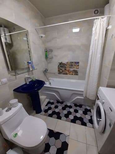 квартиры в районе аламидин 1: 1 комната, Душевая кабина, Постельное белье, Кондиционер — 5