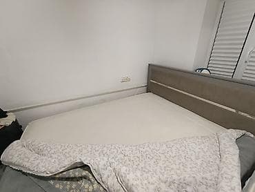 used bed: Двуспальная кровать, Б/у, С матрасом, длина - 200 см — 2