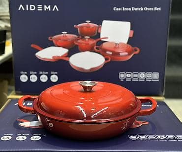 Кухонные принадлежности: Набор чугунной посуды AIDEMA — Cast Iron Dutch Oven Set Состав — 8