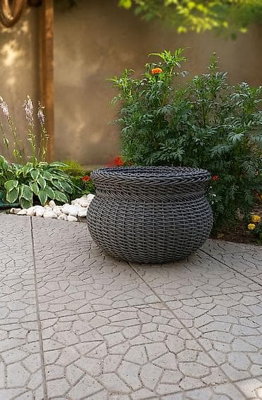 Комнатные растения: Кашпо из ротанга 🪹для комнатных и уличных растений 🌿Материал — 10
