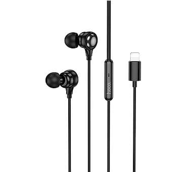 hyperx cloud core: Проводные вакуумные наушники, Hoco, Новый, цвет - Черный — 2