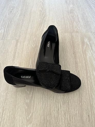 Женская обувь: Женские новые Турецкие туфли,замша,удобный каблук,размер 37, высота — 3