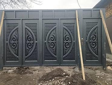 Распашные ворота: Металлические ворота и калитки - Материал: сталь, сварная конструкция — 10